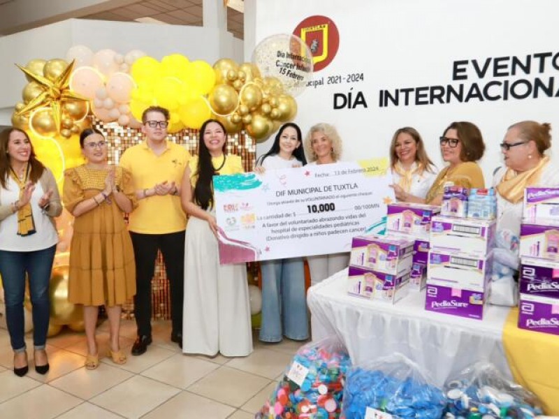 DIF Tuxtla contribuye al combate contra el cáncer infantil