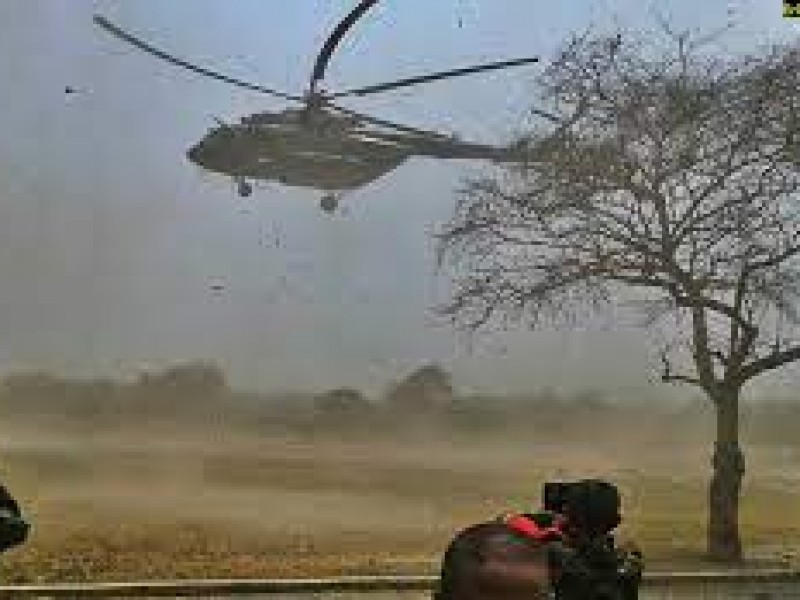 Difunden imágenes helicóptero Sedena que se desplomó en Edomex