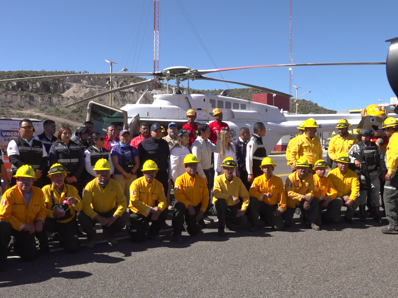 Dio inicio operativo de combate de incendios forestales