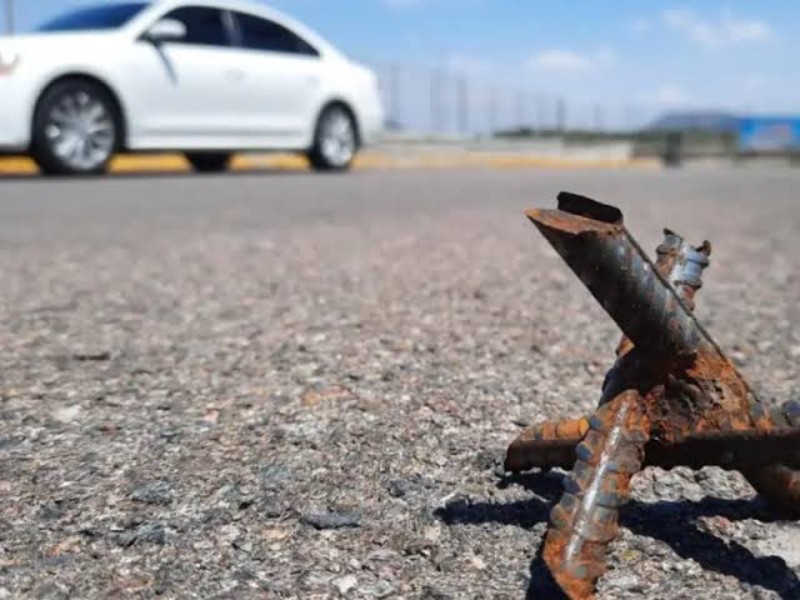 Penalizaran uso de ponchallantas en Sinaloa