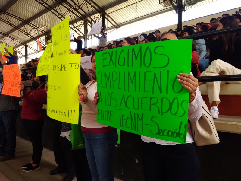 Director nacional del Tec minimizó manifestación de trabajadores