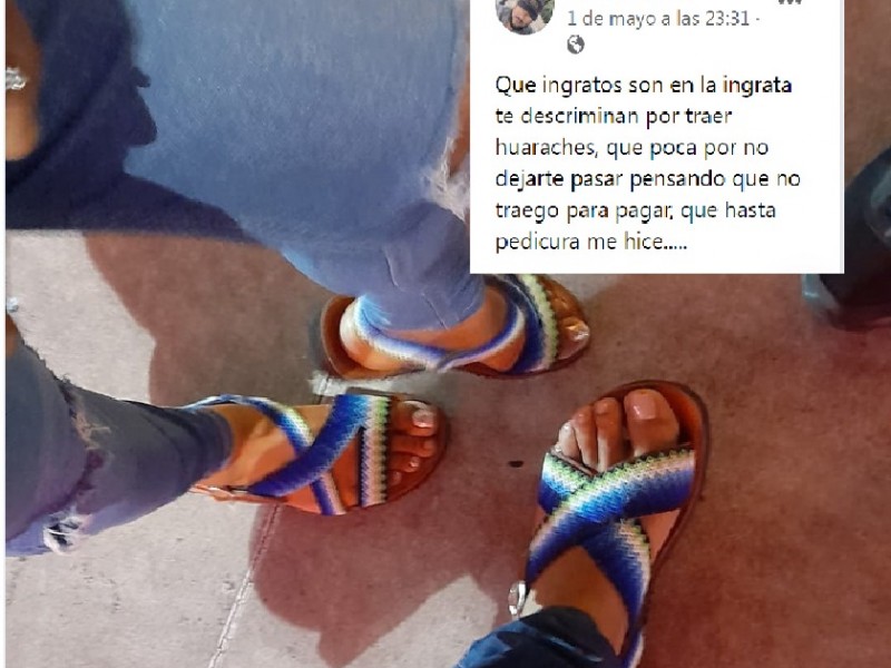 Discriminan a joven por vestir huaraches