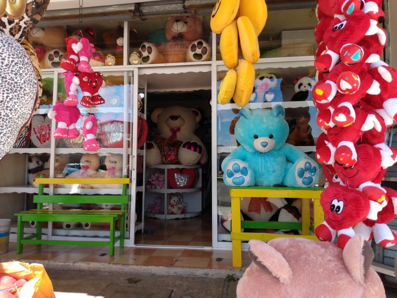 Disminución en venta de peluches en Xonacatlán