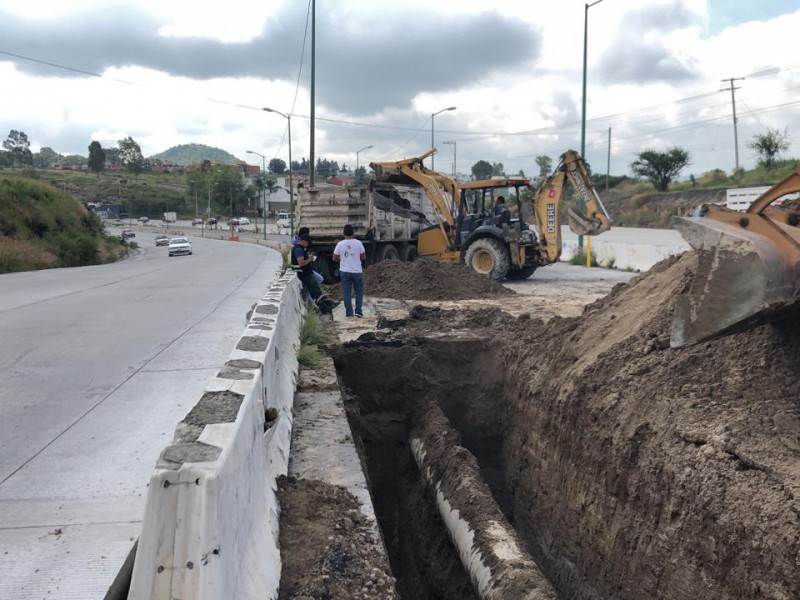 Disminución temporal de agua en 10 colonias