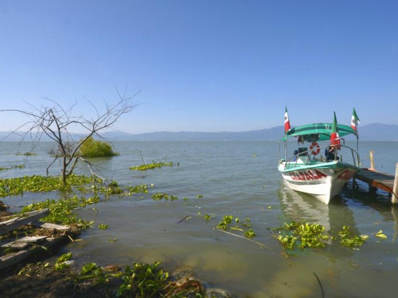 Disminuye agua en el lago de Chapala, aumenta su temperatura