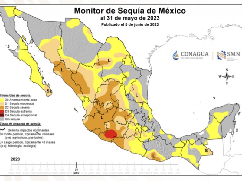 Disminuye intensidad de sequía en Veracruz