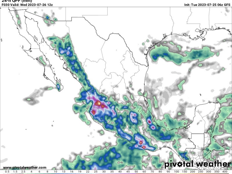 Disminuye la probabilidad de lluvias en todo el estado