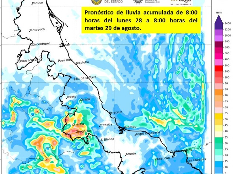 Disminuye potencial de lluvias en zona norte del estado