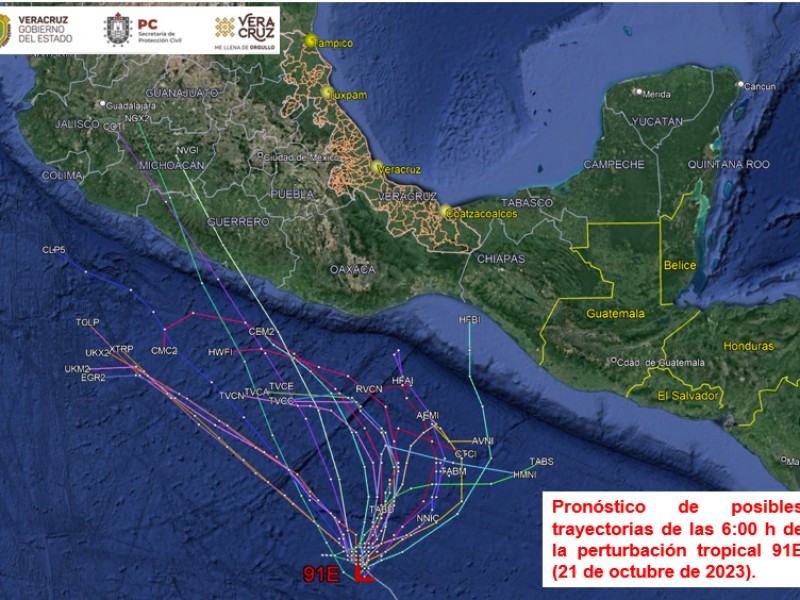 Disturbio 91E puede evolucionar a Ciclón Tropical