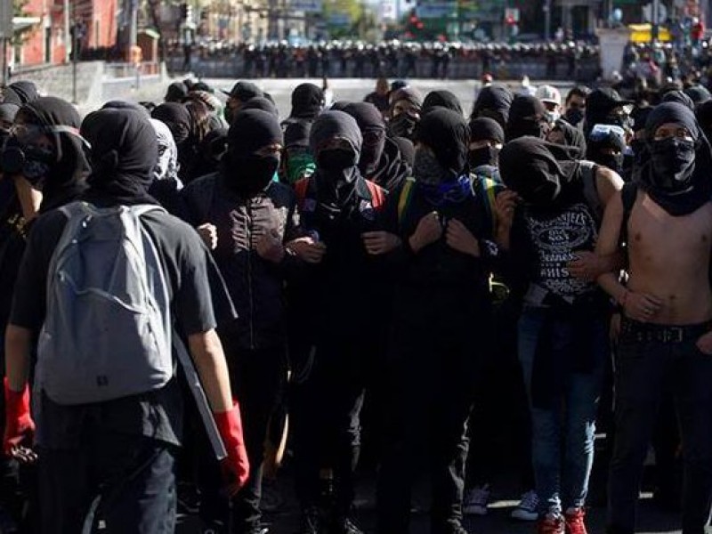 Disturbios en la CDMX durante marcha por 2 de octubre