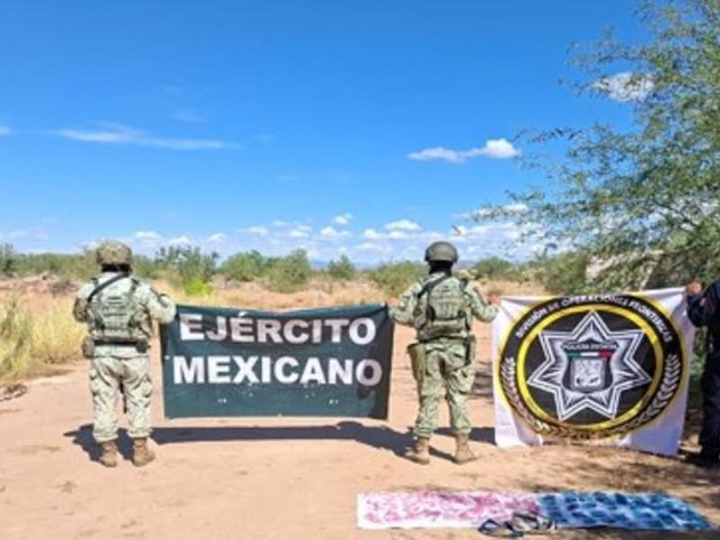 División de Operaciones Fronterizas Asegura drogas en Altar y Sonoyta