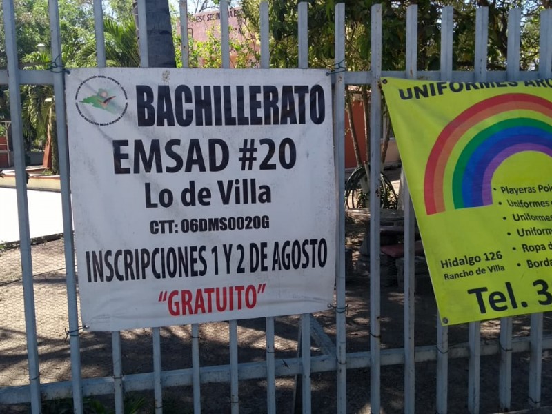 Docentes de Emsad y TBC trabajan bajo protesta