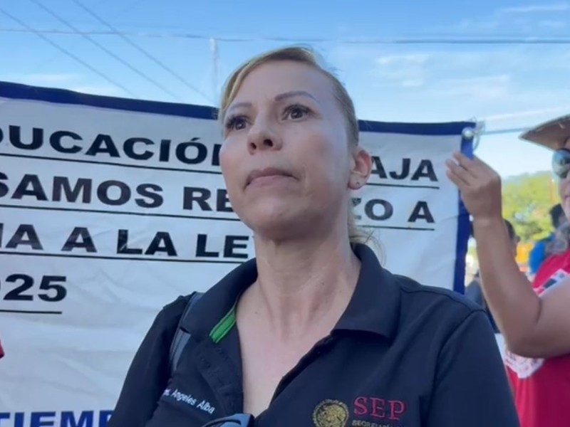 Docentes de telesecundarias en BCS exigen atención a conflicto laboral