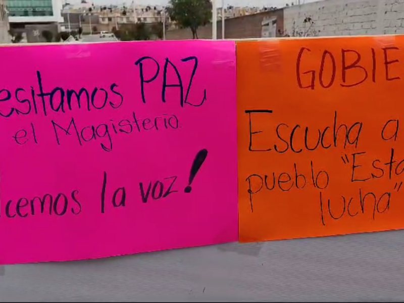 Docentes en Fresnillo exigen seguridad ante secuestros por delincuencia organizada