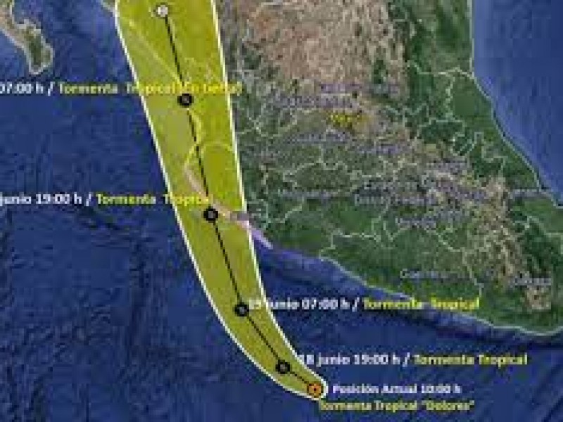 Dolores es depresión tropical pero continuará causando lluvias