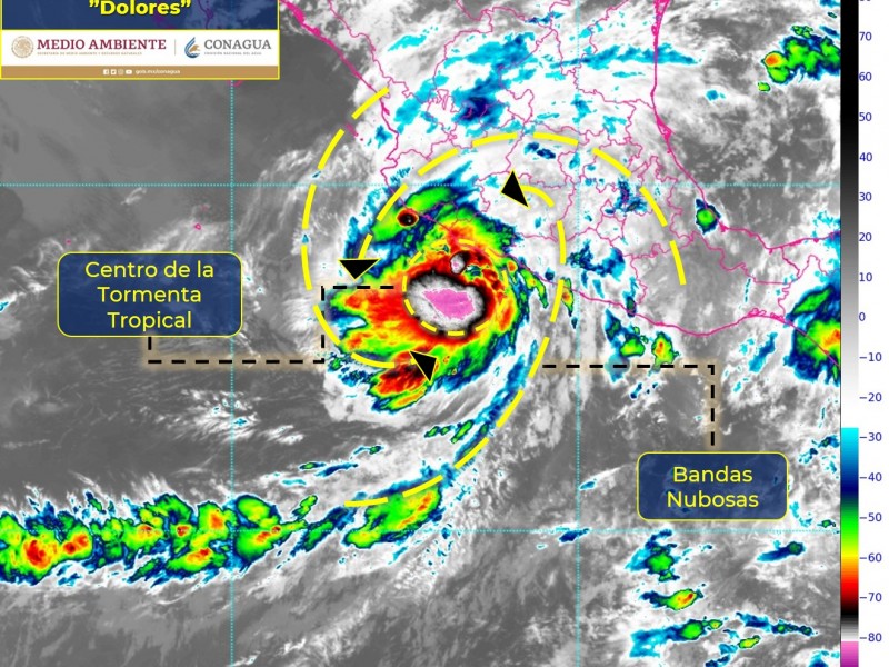 “Dolores” seguirá provocando lluvias en Zihuatanejo; se ubica en Michoacán