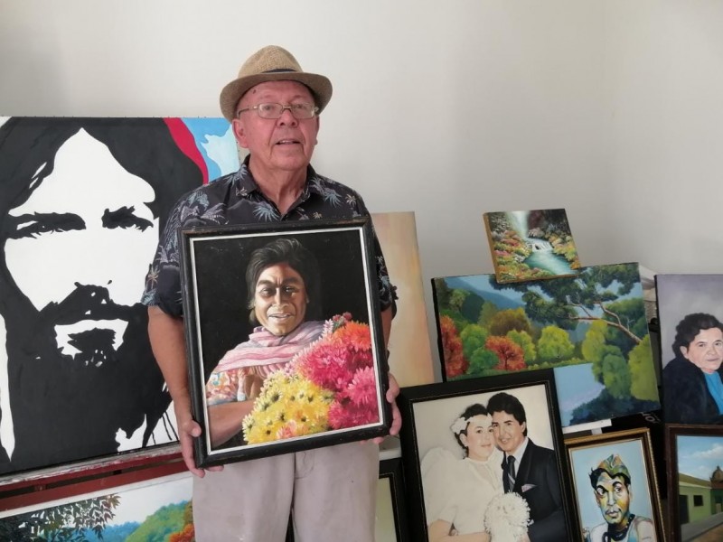 Don Guillermo Guerrero, pintor sinaloense desde 1966