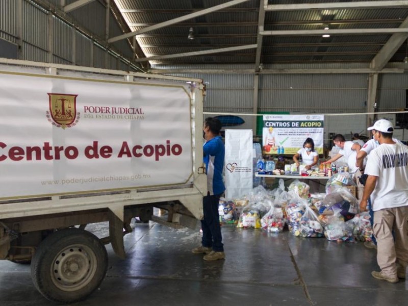 Dona PJE ayuda humanitaria para damnificados