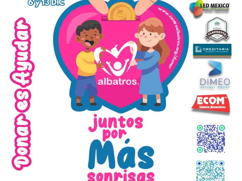 ¡Dona y transforma vidas! Albatros lanza colecta Juntos por más sonrisas
