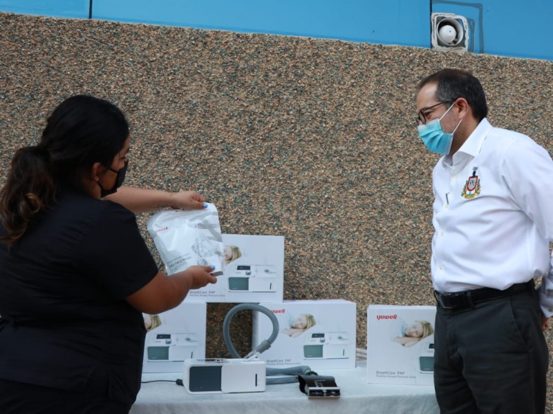 Donan ventiladores y caretas