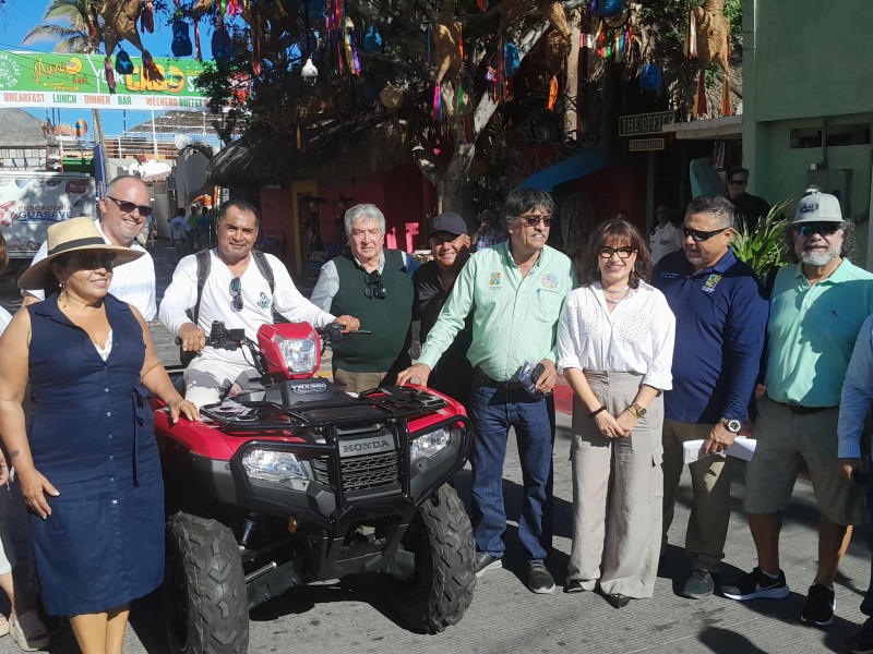 Donan cuatrimoto para conservación de tortuga Marina en Los Cabos