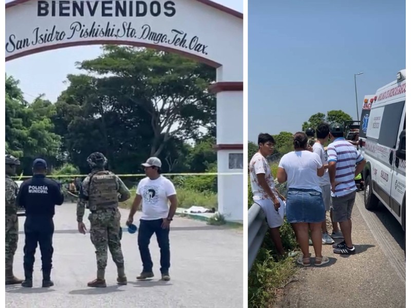 Dos accidentes viales en Tehuantepec
