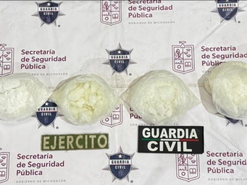 Dos detenidos con metanfetamina en Morelia