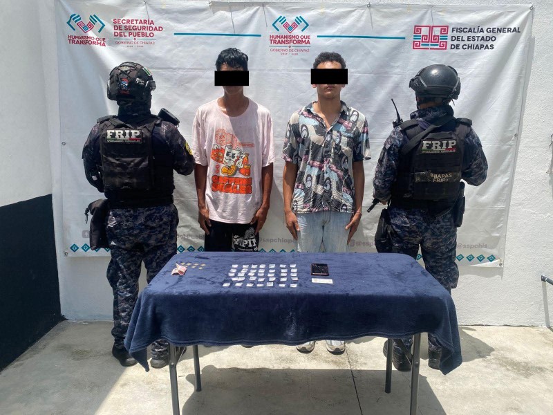 Dos detenidos por drogas en Tapachula