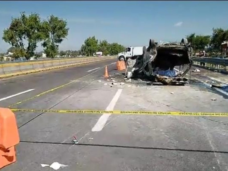 Dos muertos tras accidente en la México-Puebla