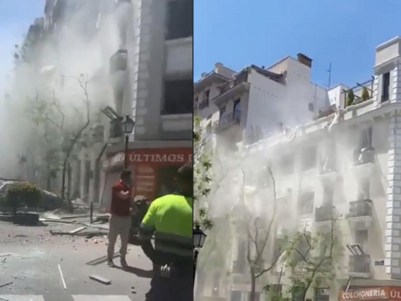 Dos muertos y 18 heridos por explosión en Madrid
