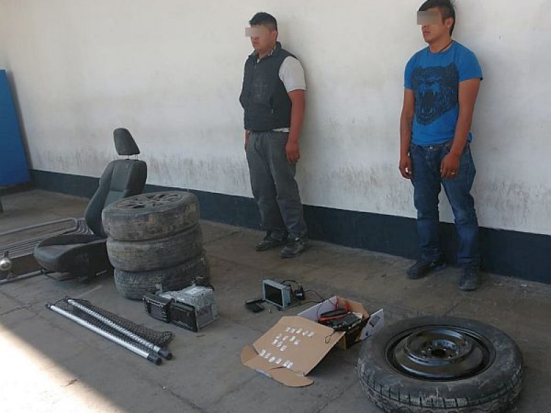 Dos narcomenudistas detenidos en Acatzingo en Puebla