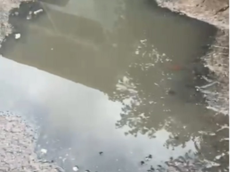 Drenaje abierto en Indio Pipila sin ser atendido