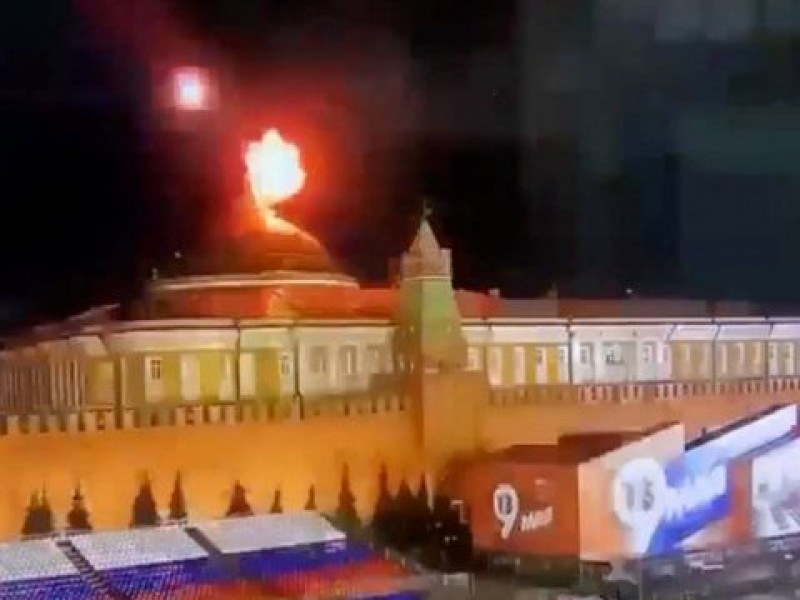 Dron kamikaze ataca el Kremlin