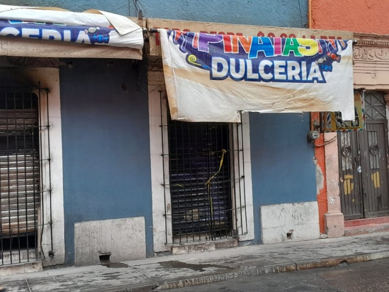 Dulceria local se incendio, solo perdidad materiales