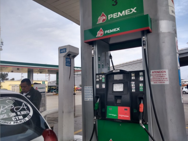 Durango entre los estados con gasolina más cara del país