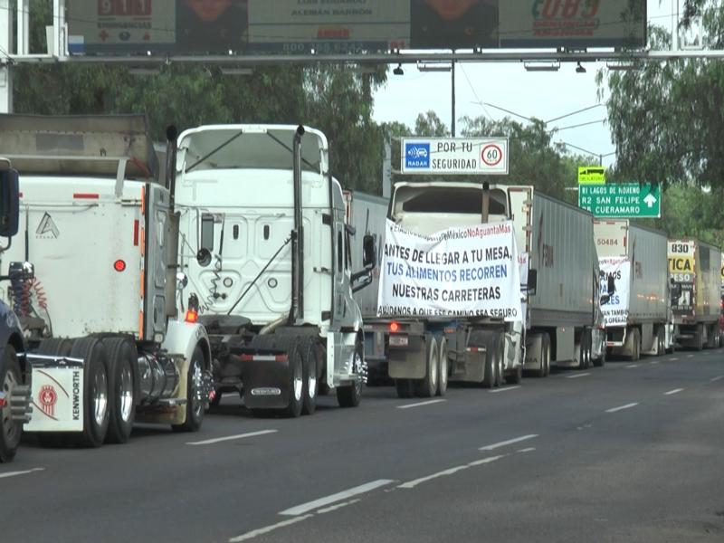 ¡Día y noche!; Transportistas continuaran movilizaciones hasta obtener avances en sus peticiones