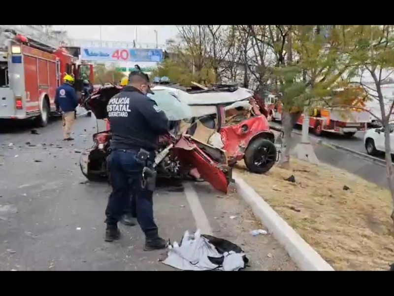 Ebrio conductor choca y deja 4 lesionados