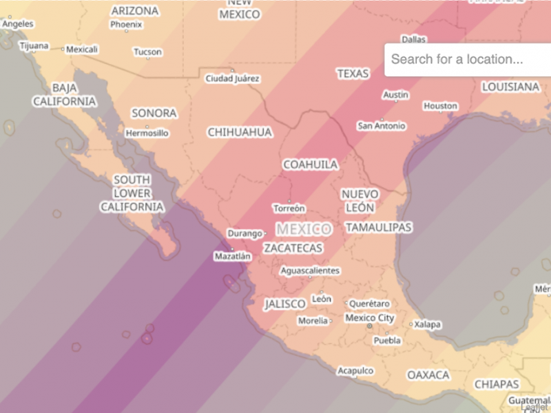 ¿Donde se podrá apreciar mejor el eclipse total de sol?