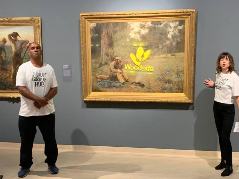 Ecologistas vandalizan icónica pintura australiana