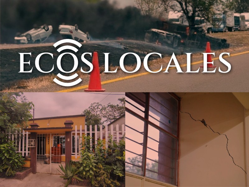 Ecos Locales: Autos Calcinados, Balean vivienda, Secundaria agrietada, Evidencian sobornos