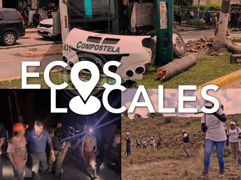 Ecos Locales: Camión Vuelva, Zona de Exterminio, Rescatan Mineros, Golpes de Calor