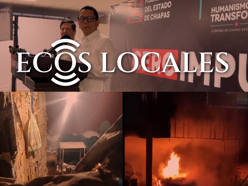 Ecos Locales: Vehiculo incendiado, Comercios disminuyen, Narcobloqueo, Adulto mayor abandonado