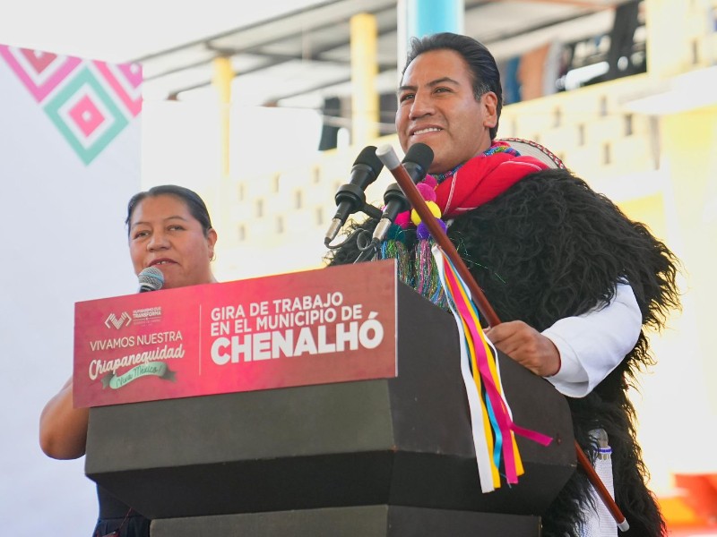 Eduardo Ramírez fortalece a Chenalhó con infraestructural