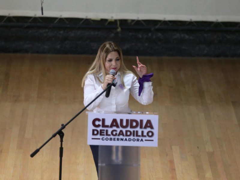 Educación gratuita para todos los niveles, promete Claudia Delgadillo