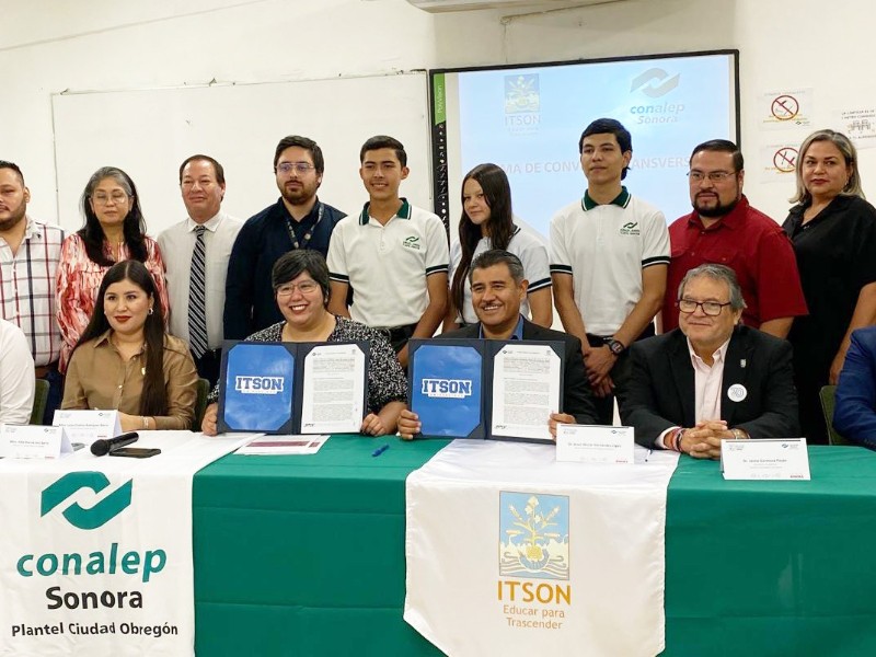 Educación técnica y superior se fortalece con alianza entre Conalep e ITSON