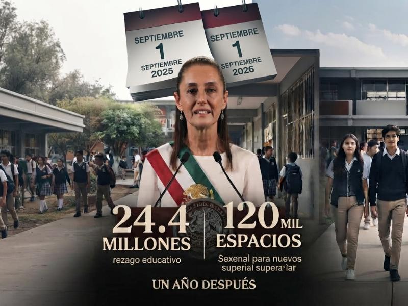 Educación: lo que Sheinbaum prometió hace un año y ahora debe demostrar