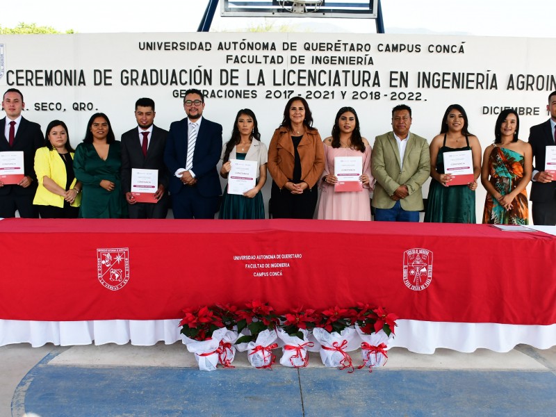 Egresan de Ingeniería Agroindustrial en Concá