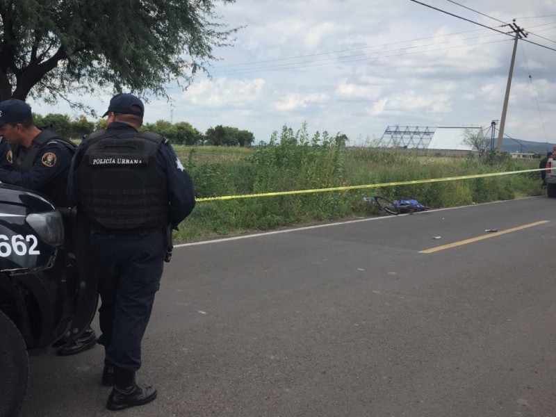 Ejecutan a ciclista en carretera a Los Prietos