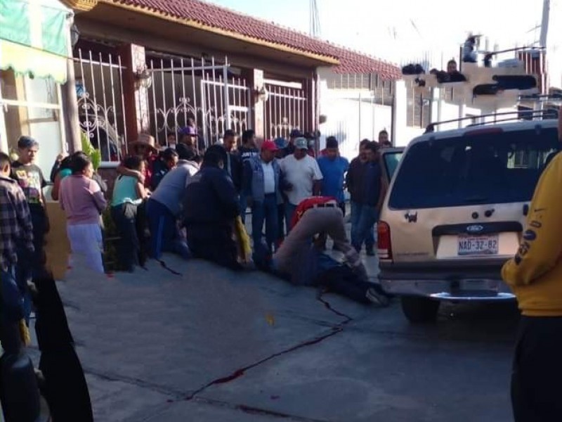 Ejecutan a masculino en calles de Aljojuca