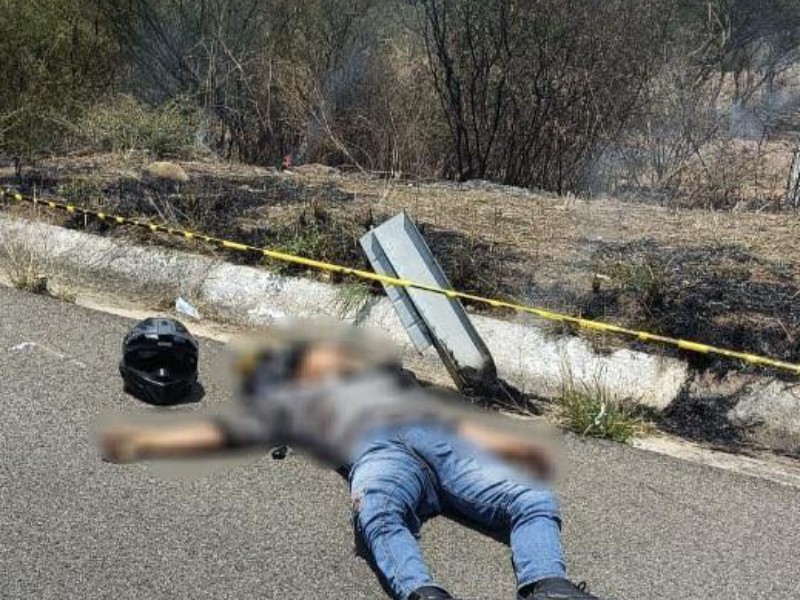 Ejecutan a motociclista en Oaxaca; autoridades investigan